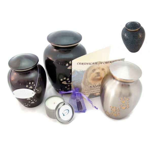 animal cremation package brass urn