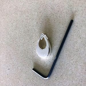Tear Drop Micro Urn Pendant - Sterling Silver